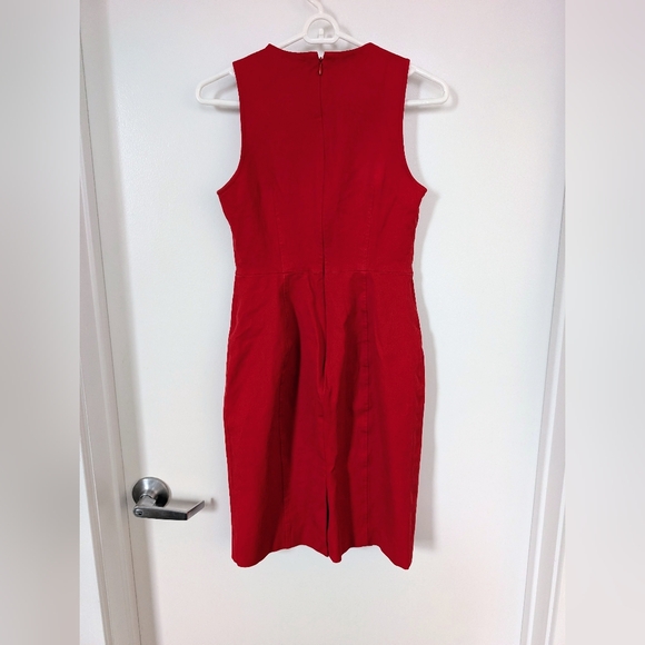 Gap BodyCon Midi Dress Red Size 4  Petites Party NYE - Picture 6 of 6